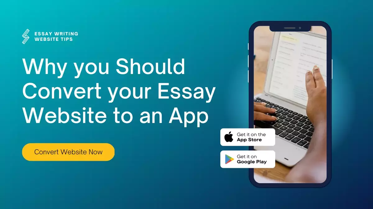 convert essay website to mobile app